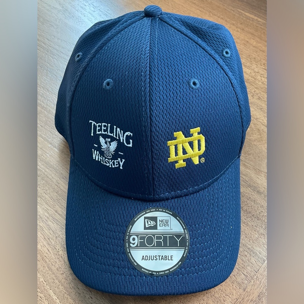 New Era Navy and Gold Notre Dame & Teeling Whiskey 9FORTY Baseball Cap